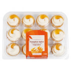 Pumpkin Spice Flavored Mini Cupcakes, 12 count