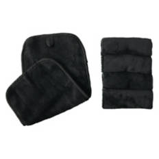 5 Pack Makeup Removing Cloths, Black