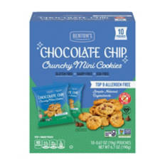 Gluten Free Chocolate Chip Mini Cookies, 10 pouches