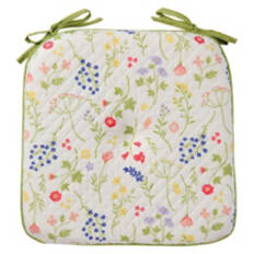 16” X 17” Reversible Chair Pad - Floral