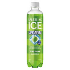 Zero Sugar Green Apple Flavored Sparkling Water, 17 fl oz