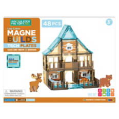 48 Piece Camping Magnetic Tiles Build Plates