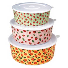 6 Piece Melamine Food Storage Bowls