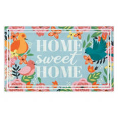 18" x  30" Deluxe Spring Mat - Home Sweet Home Floral