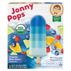 Organic Blue Wave Ice Pops, 6 count