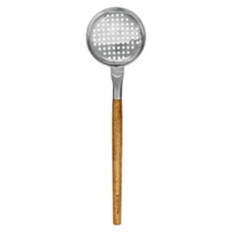 Acacia & Stainless Steel Utensil - Strainer Spoon