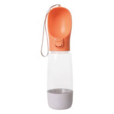 Portable Pet Travel Water Bottle - Purple/Orange