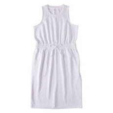 Ladies Sleeveless Soft Midi Dress - White, M