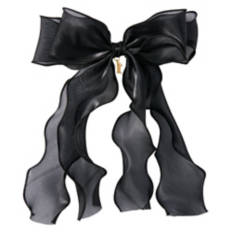Valentines Day Accessories - Black Organza Bow