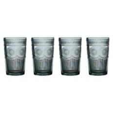 4 Pack Highball Glasses, Green