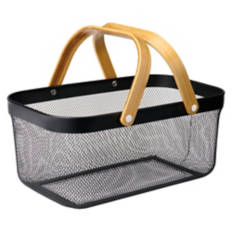 Large Metal Basket, Black