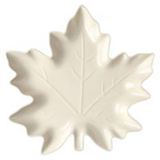 Harvest Serving Platter - White Leaf