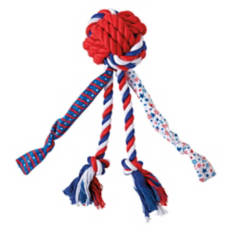 Patriotic Dog Toy - Rope Ball