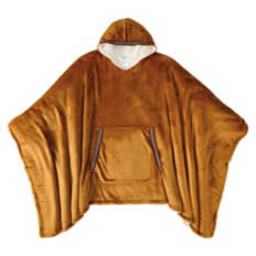 Adult Unisex Wearable Blanket - Brown, One size