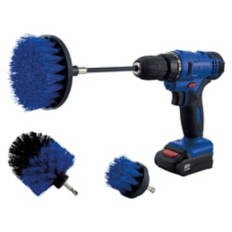 Power Drill Brush Set, Blue