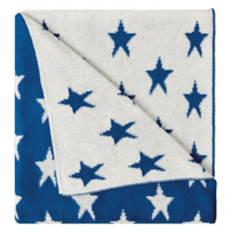 50"x 60" Americana Throw - Blue Stars