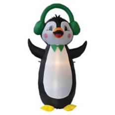 4 Foot Christmas Inflatable - Penguin