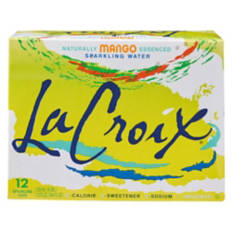 Mango Flavored Sparkling Water - 12 Pack, 12 fl oz Cans