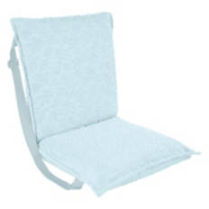 Premium Beach Recliner, Aqua Blue