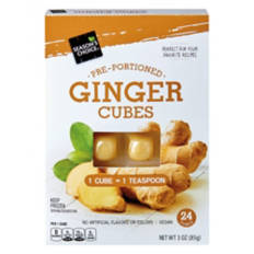 Pre-Portioned Ginger Cubes, 24 count