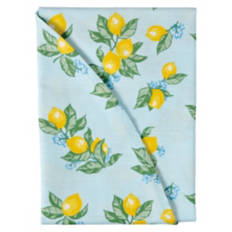 70" Round Cotton Tablecloth - Lemons
