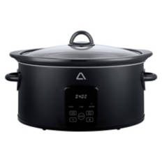 Digital Control 6 Qt Slow Cooker, Black