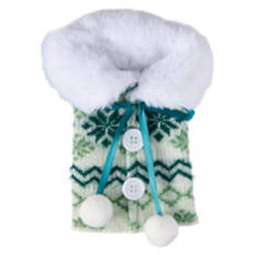 Ugly Sweater Wine Bottle Cover - Fur Green