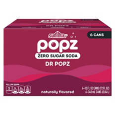 Popz Dr Popz Zero Sugar Soda, 6 Cans