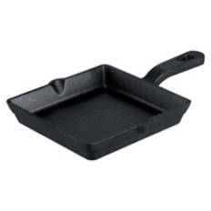 Mini Cast Iron Griddle, Black