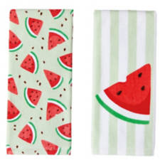 2 Pack Summer Towel Set - Watermelon