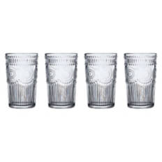 4 Pack Highball Glasses, Clear