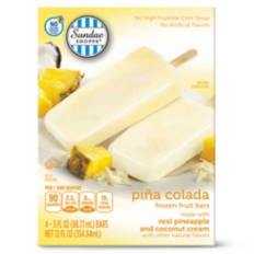 Pina  Colada Frozen Fruit Bars, 4 count