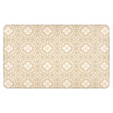 18" x  30" Comfort Cushion Kitchen Mat - Tan Medallions