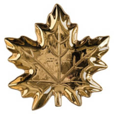 Harvest Serving Platter - Gold Leaf