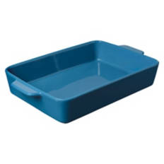 Rectangle Shaped Stoneware Baking Dish, Blue