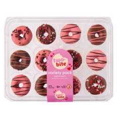Valentine Day's Variety Pack Iced Mini Donuts, 12 count
