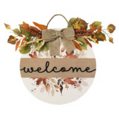 Indoor/Outdoor Circle Sign - Welcome