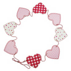 Valentine's Day Garland - Red Hearts