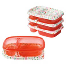 Divided Carrot Flower Meal Prep