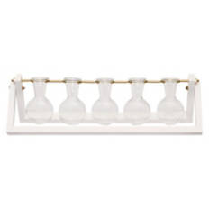 Propagation Glass Vases, White