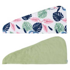2 Pack Hair Towels - Botanical