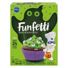 Halloween Funfetti Chocolate Cake Mix, Green, 15.25 oz