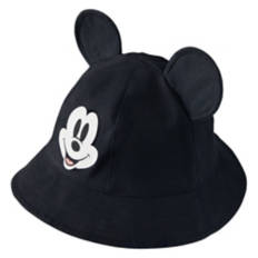 Micky Character Bucket Hat, Black