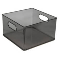 Clear Gray All Purpose Bin