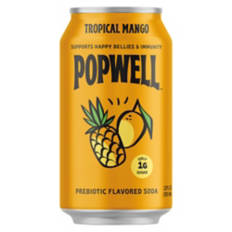 Tropical Mango Flavored Prebiotic Soda Can, 12 fl oz