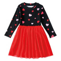 Children's Valentine's Day Dress - Black, M