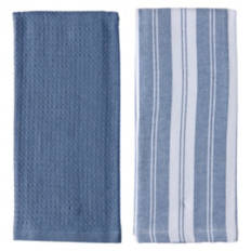 15" x 25" Waffle Towel Set, Blue
