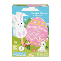Bunny Shaped Vanilla Flavored Pops , 4 count