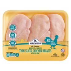 Thin Sliced  Chicken Breasts