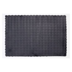48" x 72" Faux Fur Rug, Charcoal Bubble